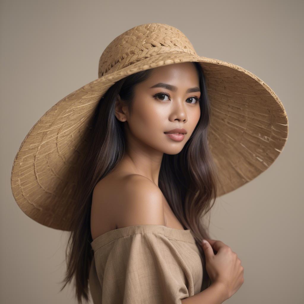 A stunning image of filipina woman in natural tones.