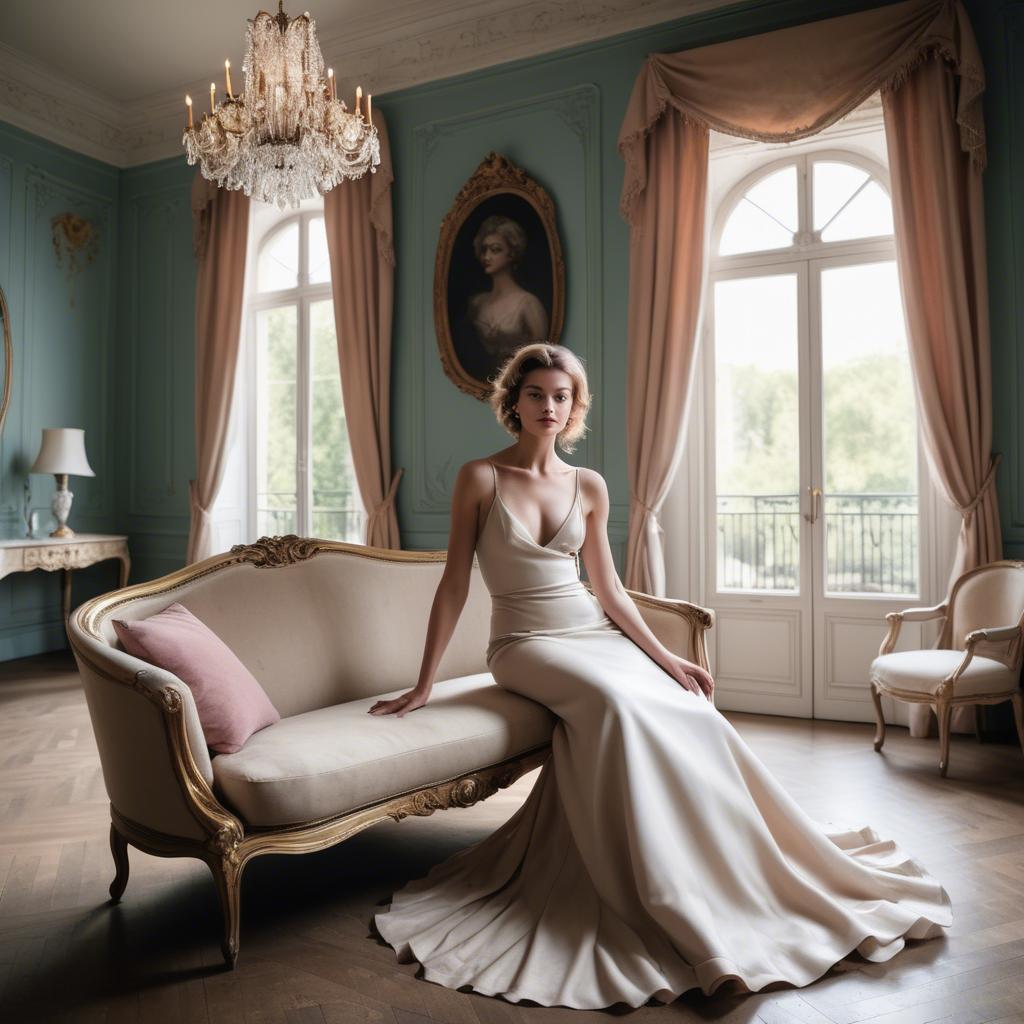 A stunning image of french glamour in natural lighting.