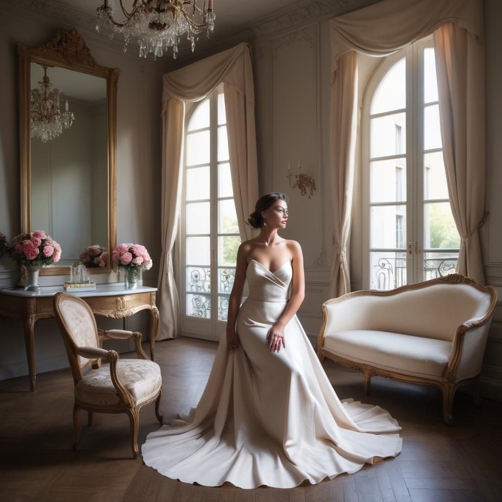 A stunning image of french glamour in natural lighting.