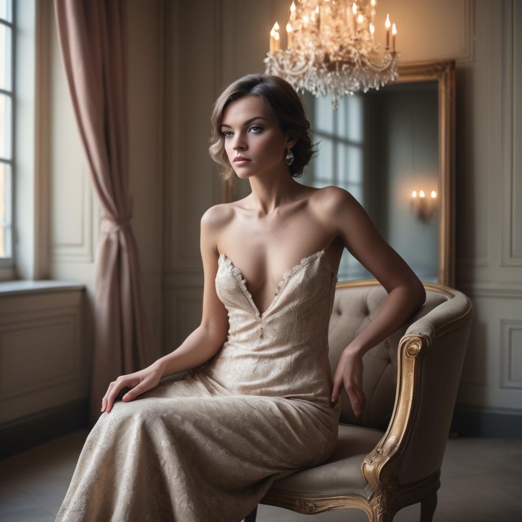 A stunning image of french glamour in natural lighting.