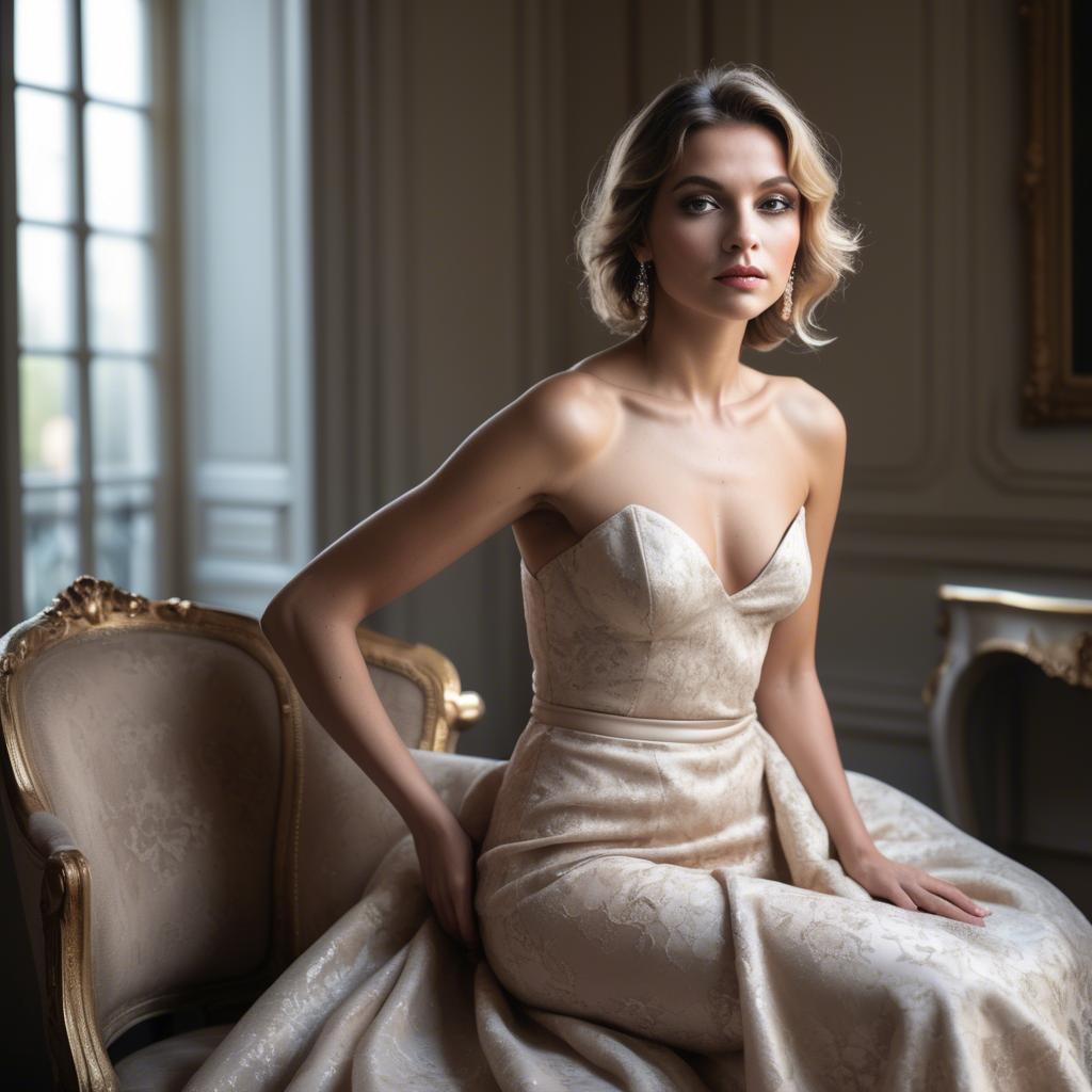 A stunning image of french glamour in natural lighting.