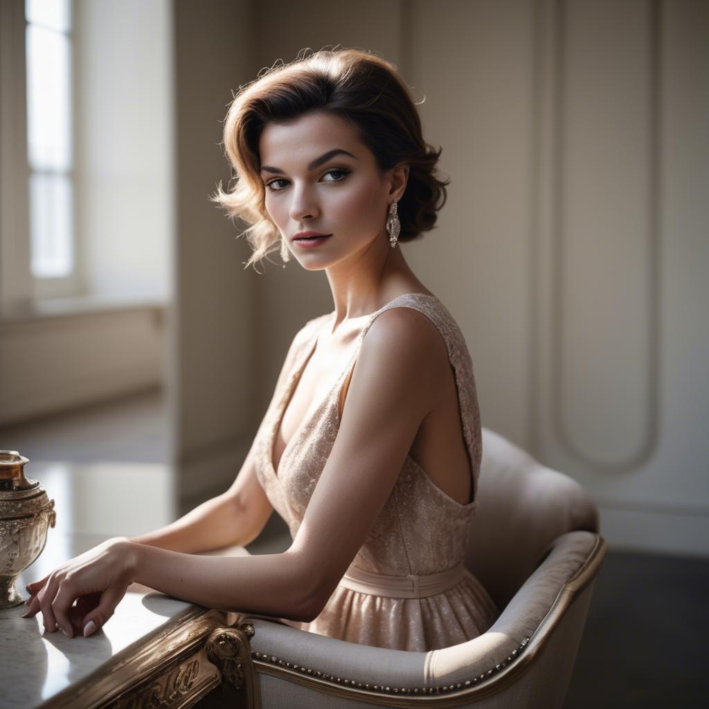 A stunning image of french glamour in natural lighting.