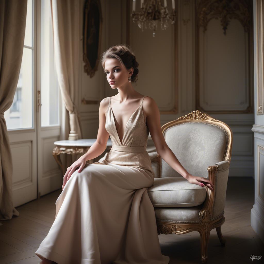 A stunning image of french glamour in natural lighting.