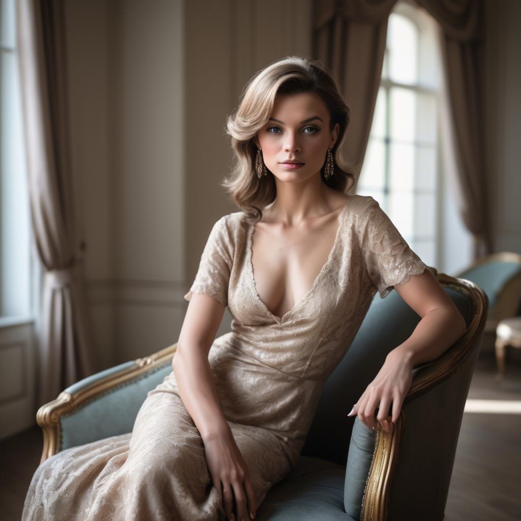 A stunning image of french glamour in natural lighting.