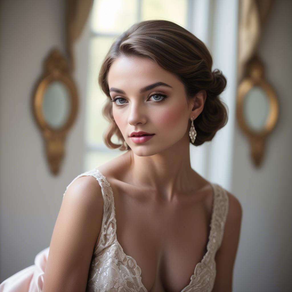 A stunning image of french glamour in natural lighting.