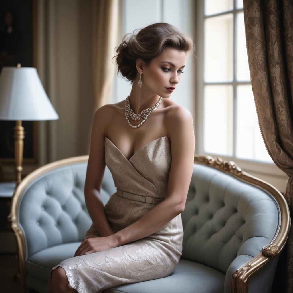 A stunning image of french glamour in natural lighting.