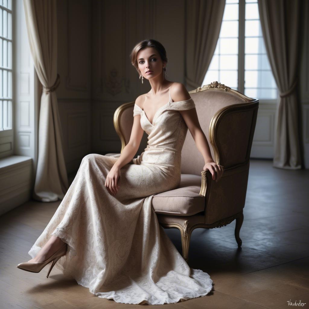 A stunning image of french glamour in natural lighting.