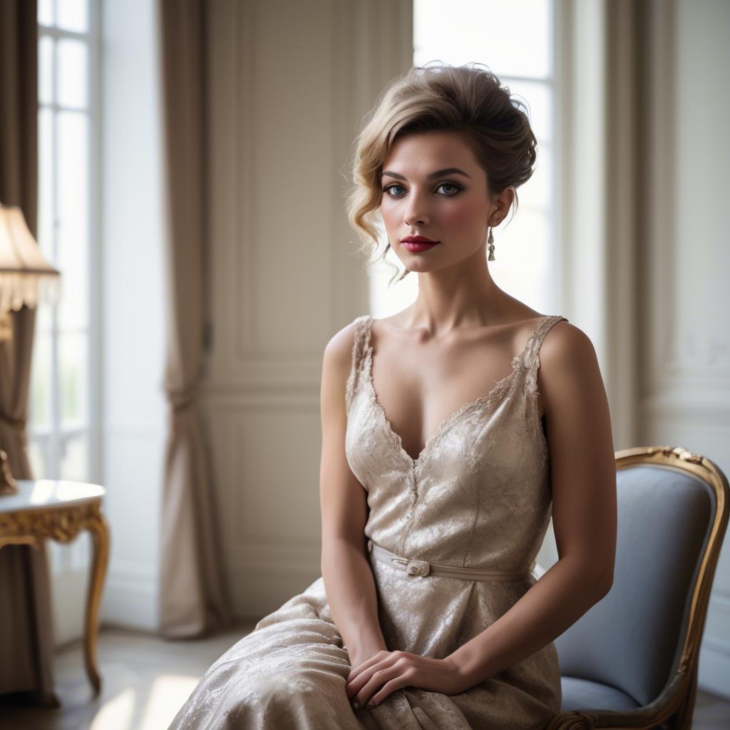 A stunning image of french glamour in natural lighting.