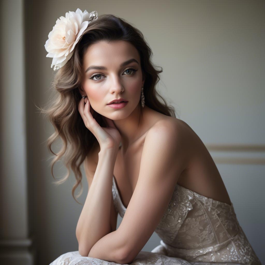 A stunning image of french glamour in natural lighting.