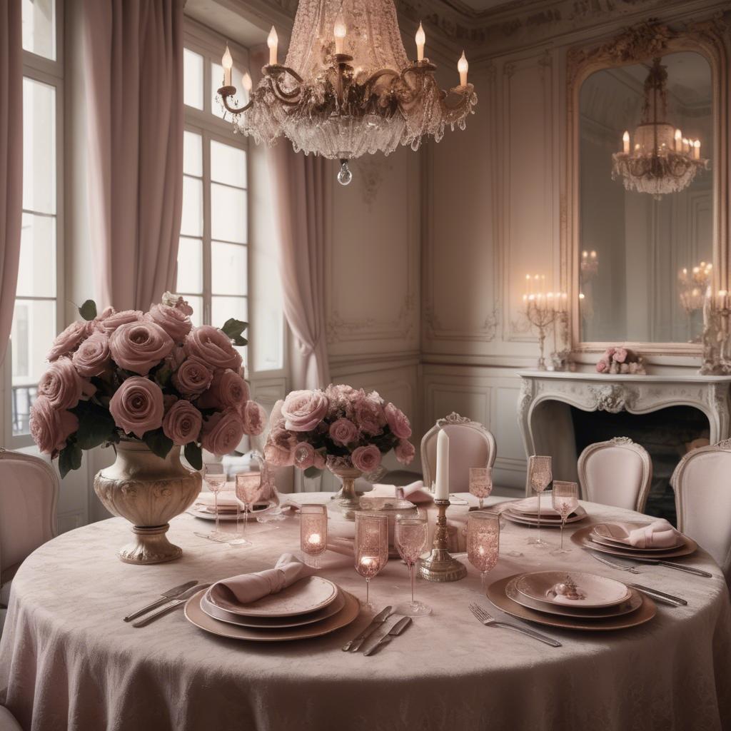 A stunning image of french glamour in romantic tones.