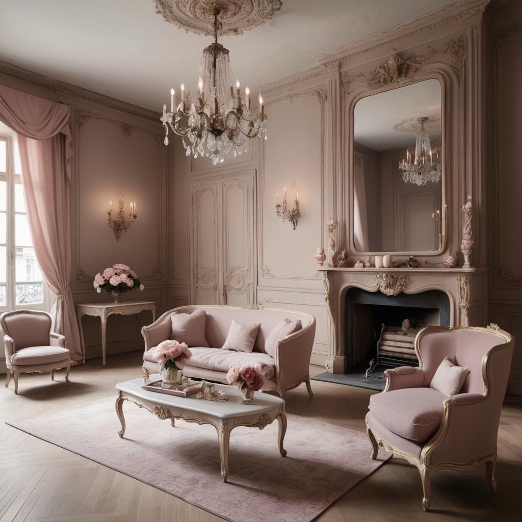 A stunning image of french glamour in romantic tones.