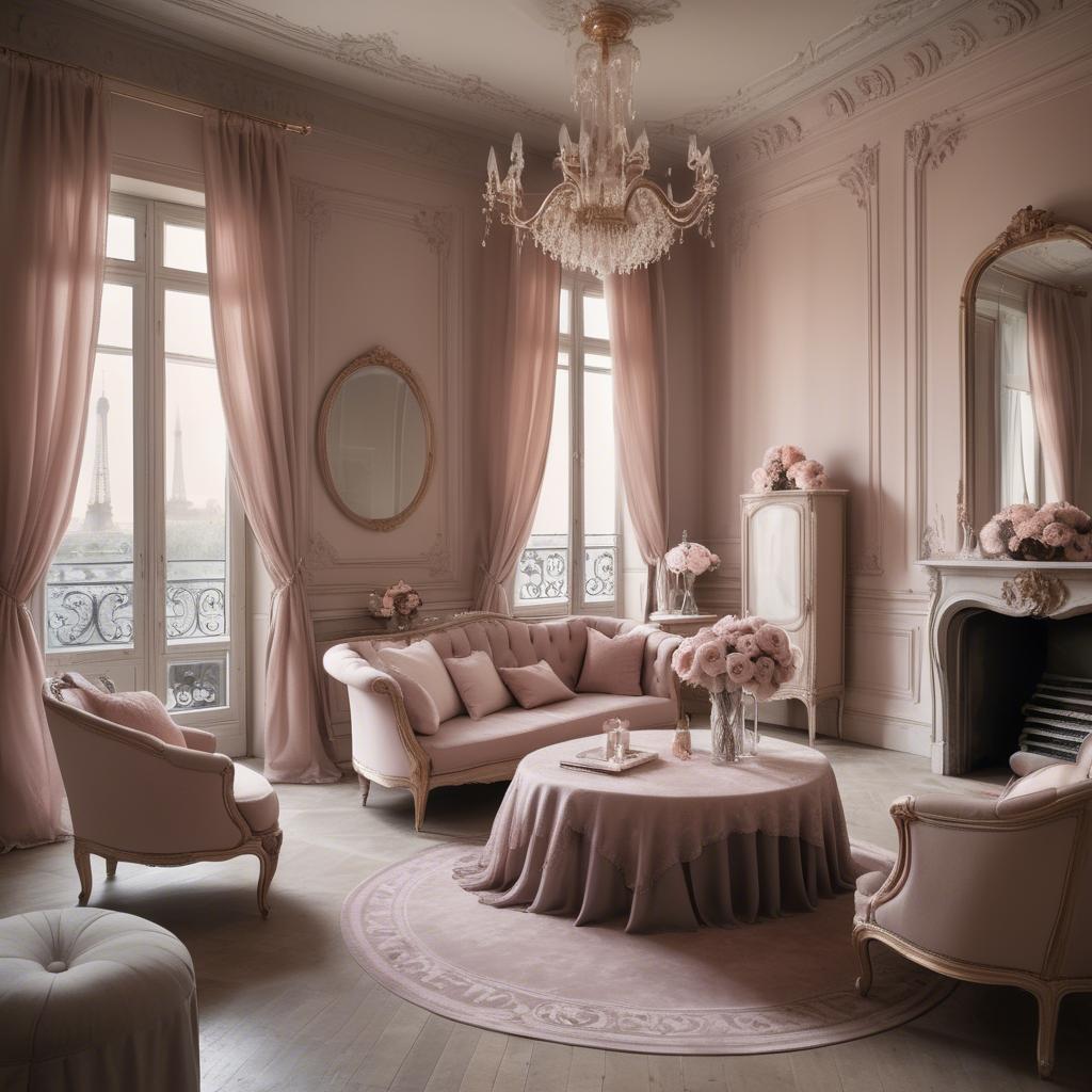 A stunning image of french glamour in romantic tones.