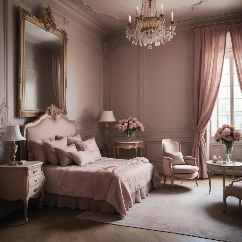 A stunning image of french glamour in romantic tones.