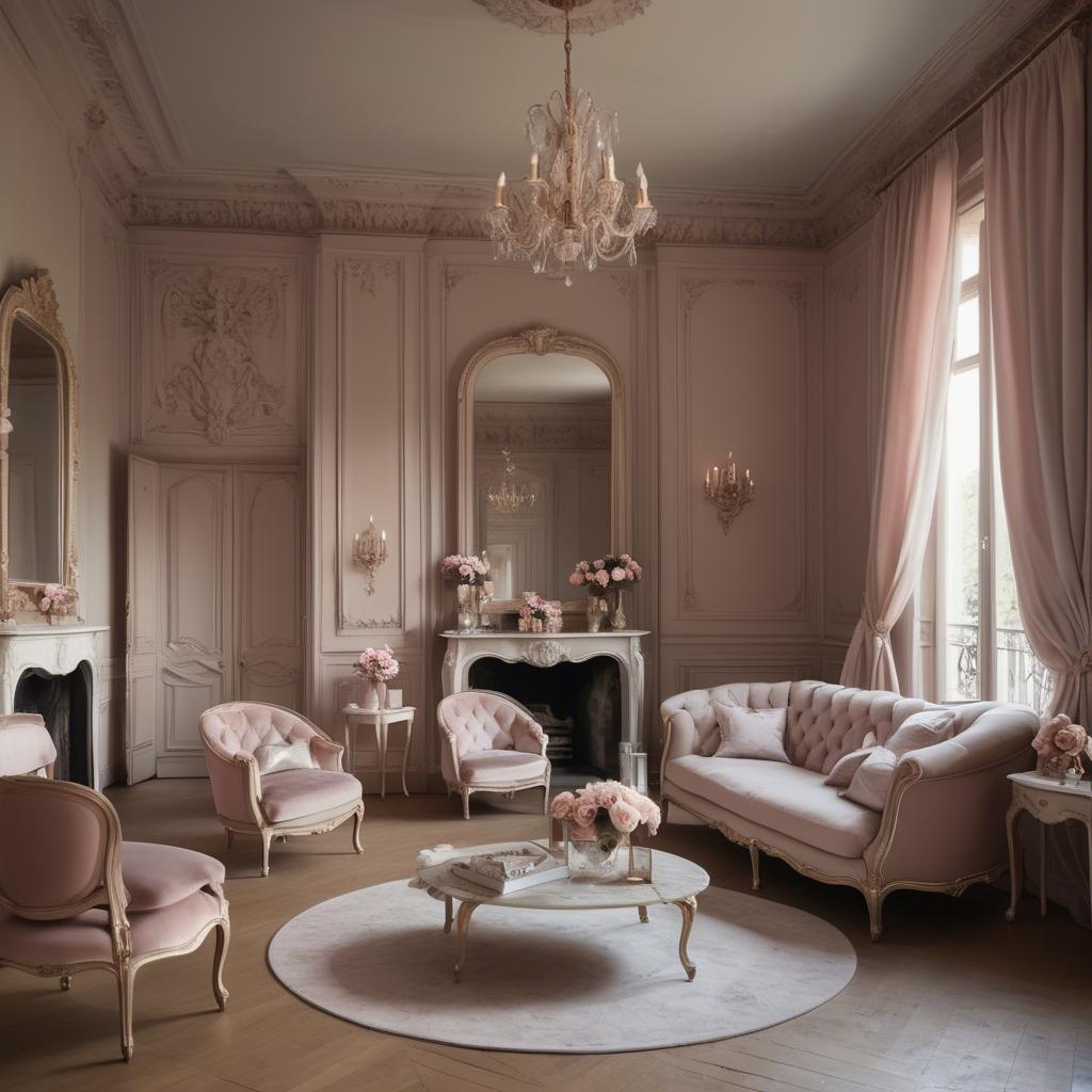 A stunning image of french glamour in romantic tones.