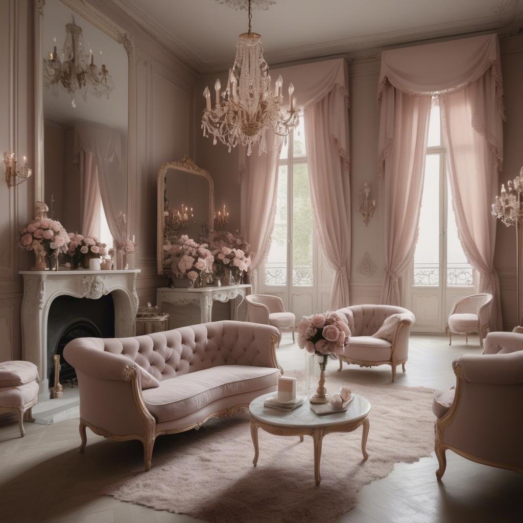 A stunning image of french glamour in romantic tones.