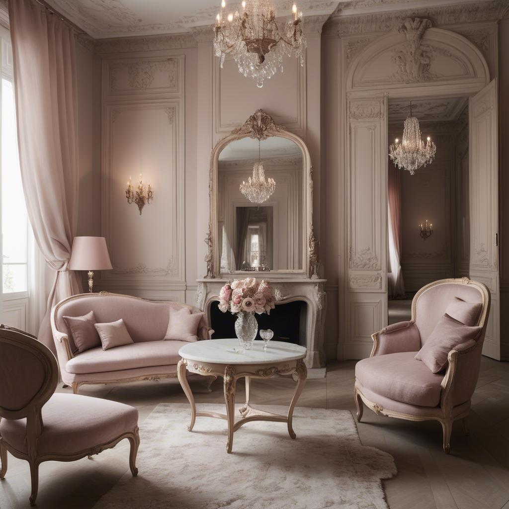 A stunning image of french glamour in romantic tones.