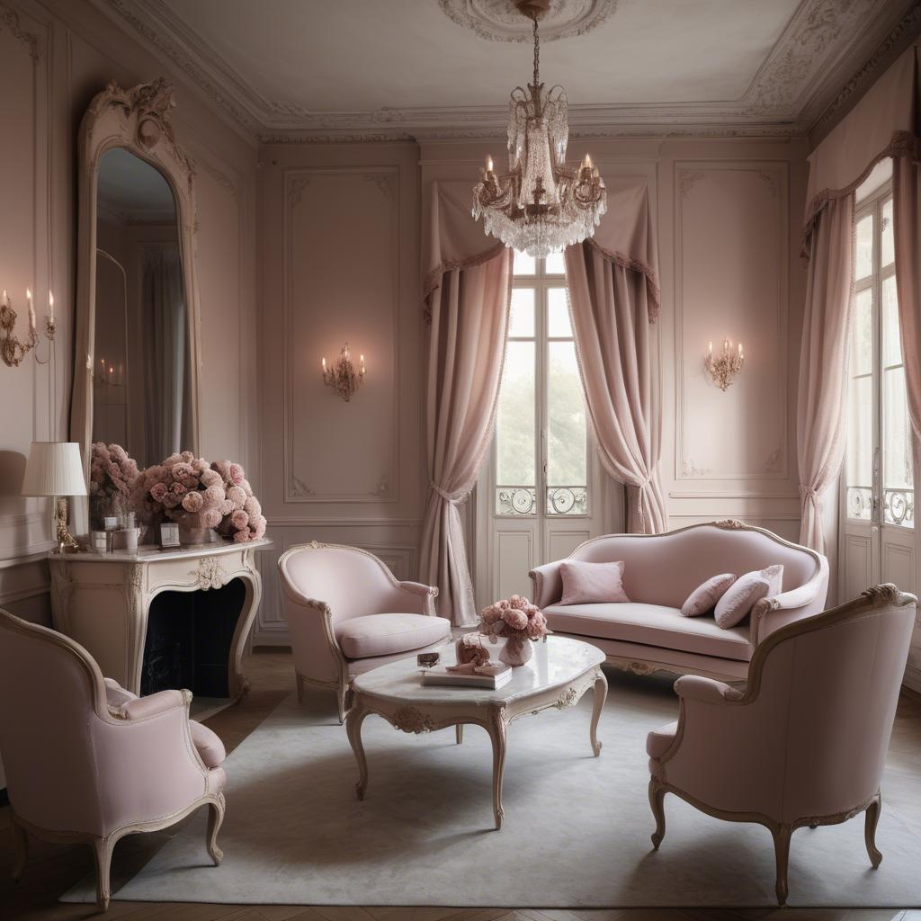 A stunning image of french glamour in romantic tones.