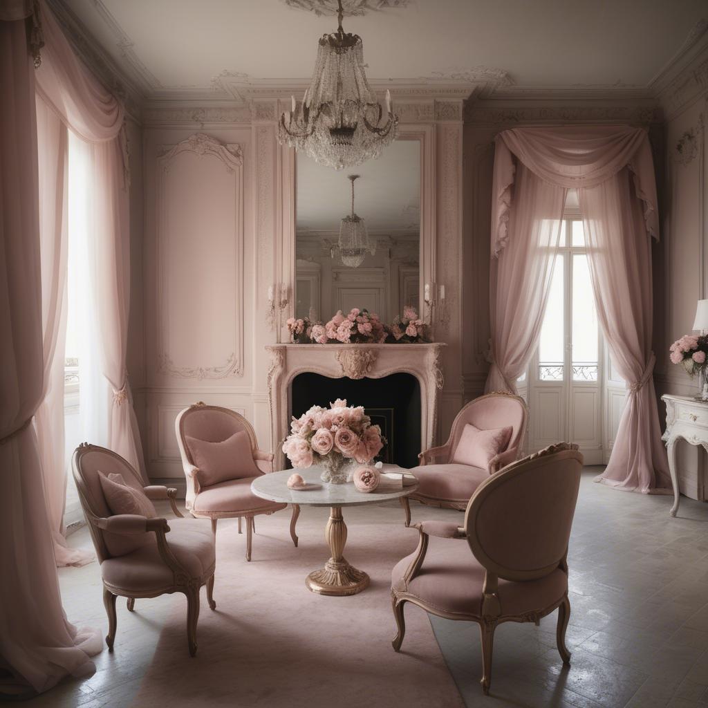 A stunning image of french glamour in romantic tones.