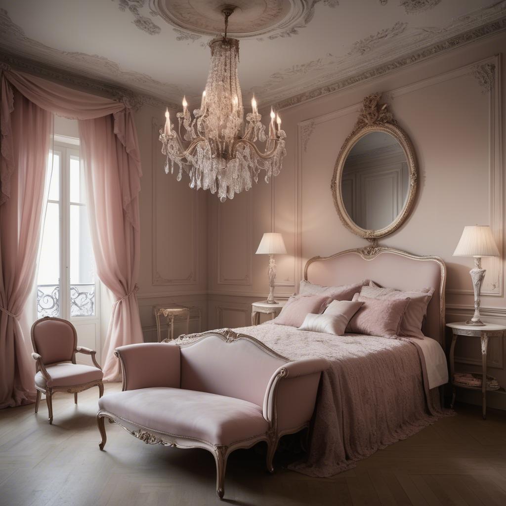 A stunning image of french glamour in romantic tones.