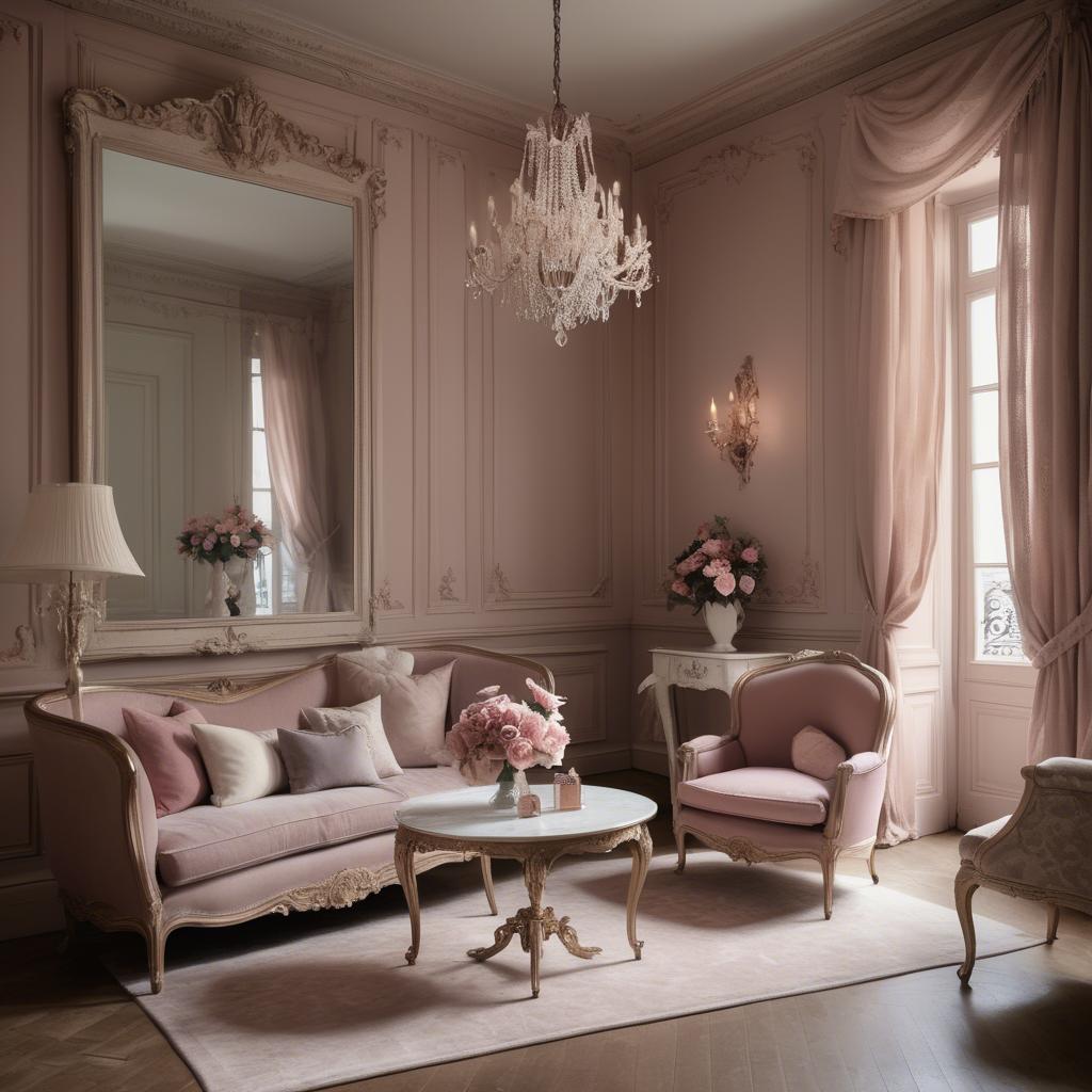 A stunning image of french glamour in romantic tones.