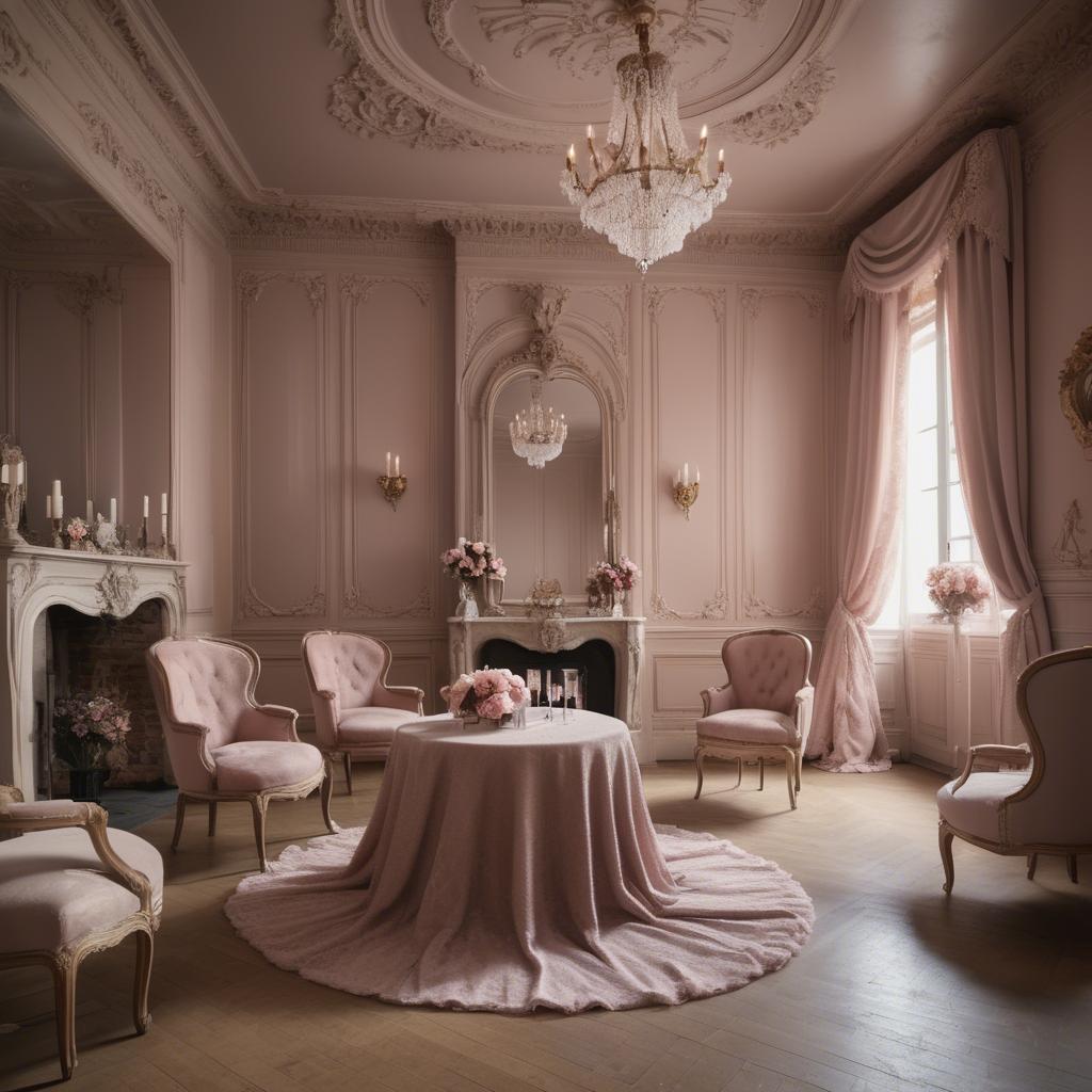 A stunning image of french glamour in romantic tones.