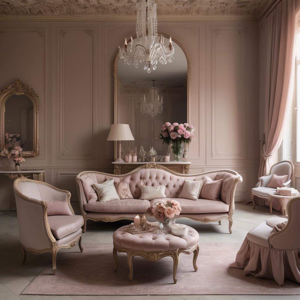A stunning image of french glamour in romantic tones.
