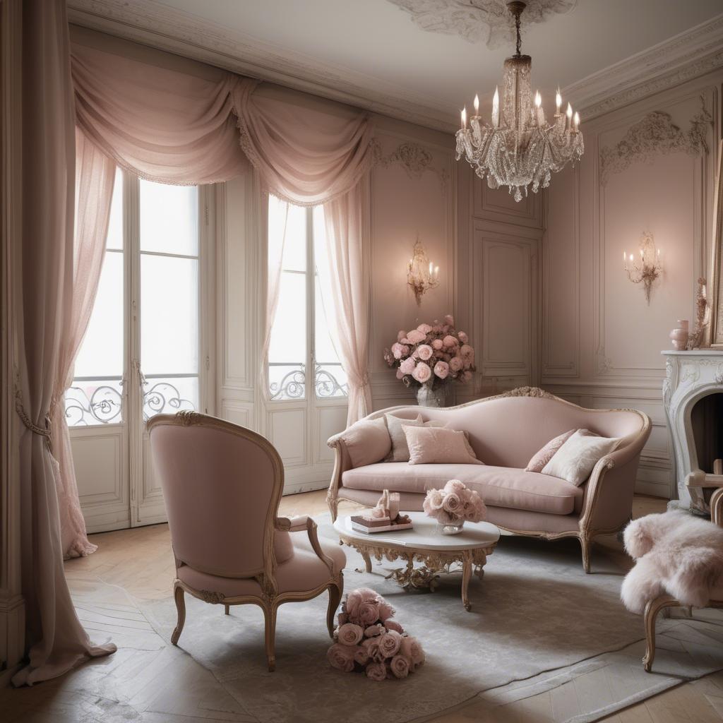 A stunning image of french glamour in romantic tones.
