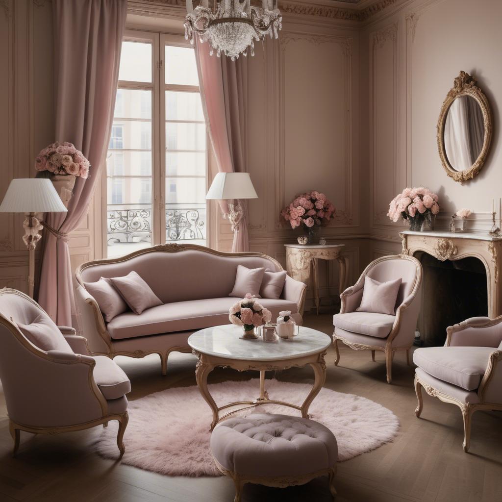 A stunning image of french glamour in romantic tones.