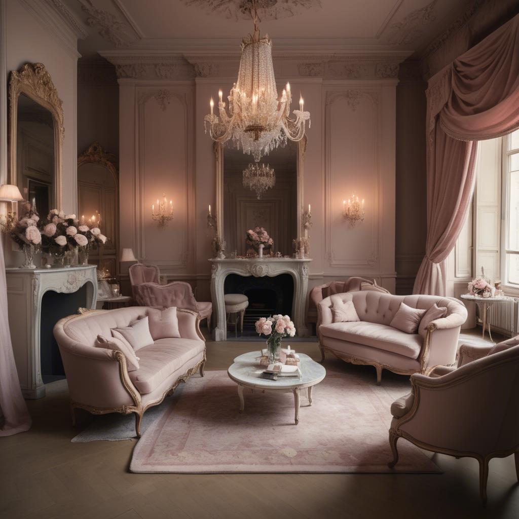 A stunning image of french glamour in romantic tones.