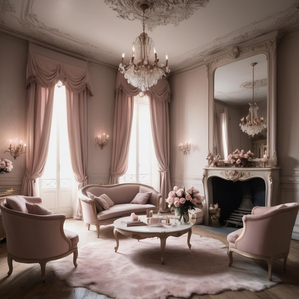 A stunning image of french glamour in romantic tones.