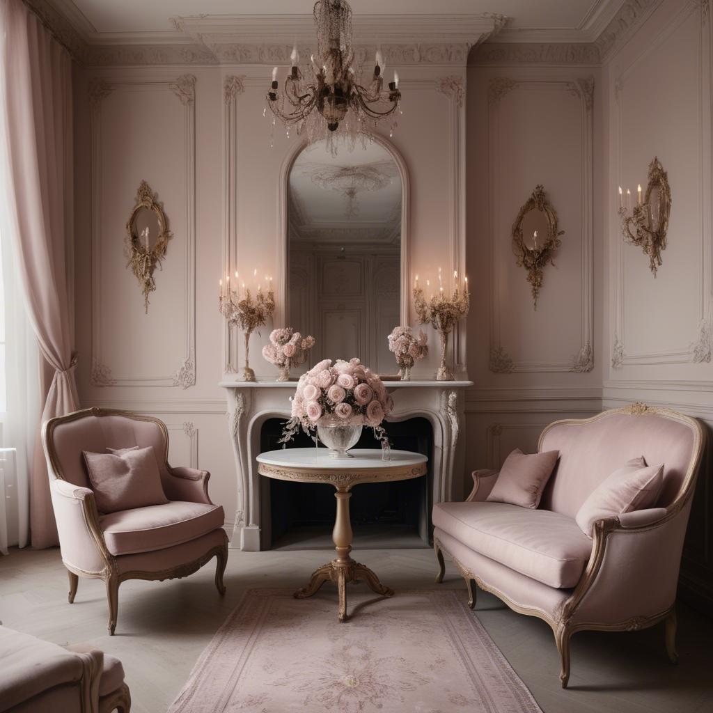A stunning image of french glamour in romantic tones.