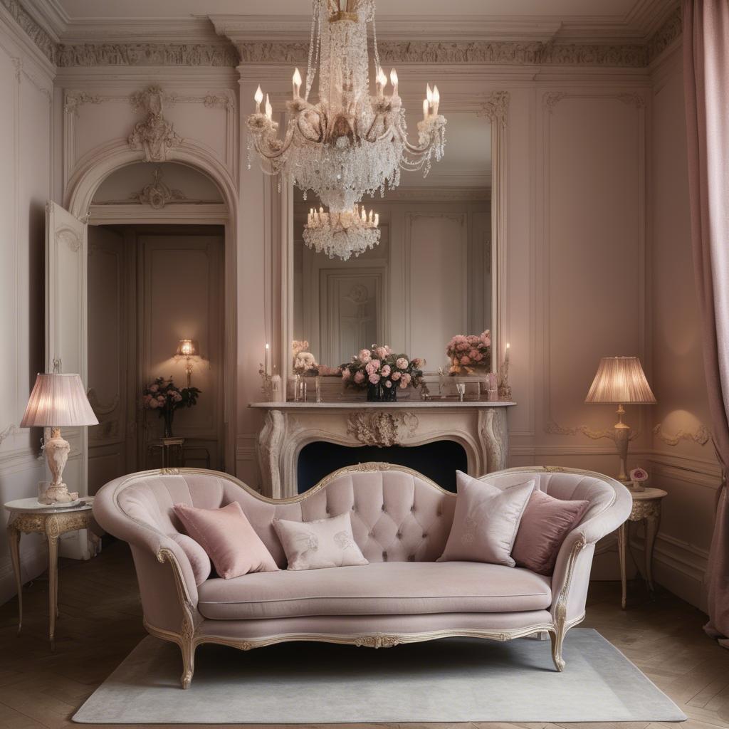 A stunning image of french glamour in romantic tones.