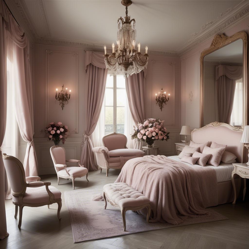 A stunning image of french glamour in romantic tones.