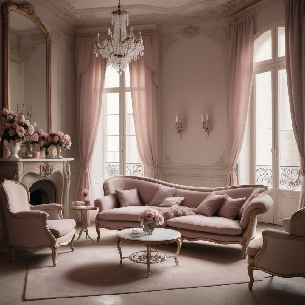 A stunning image of french glamour in romantic tones.