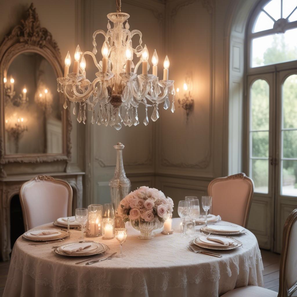 A stunning image of french glamour with vintage romantic lighting.