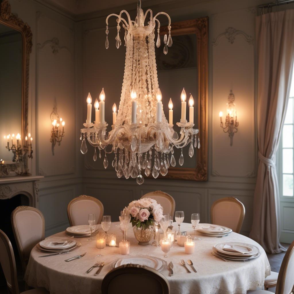 A stunning image of french glamour with vintage romantic lighting.