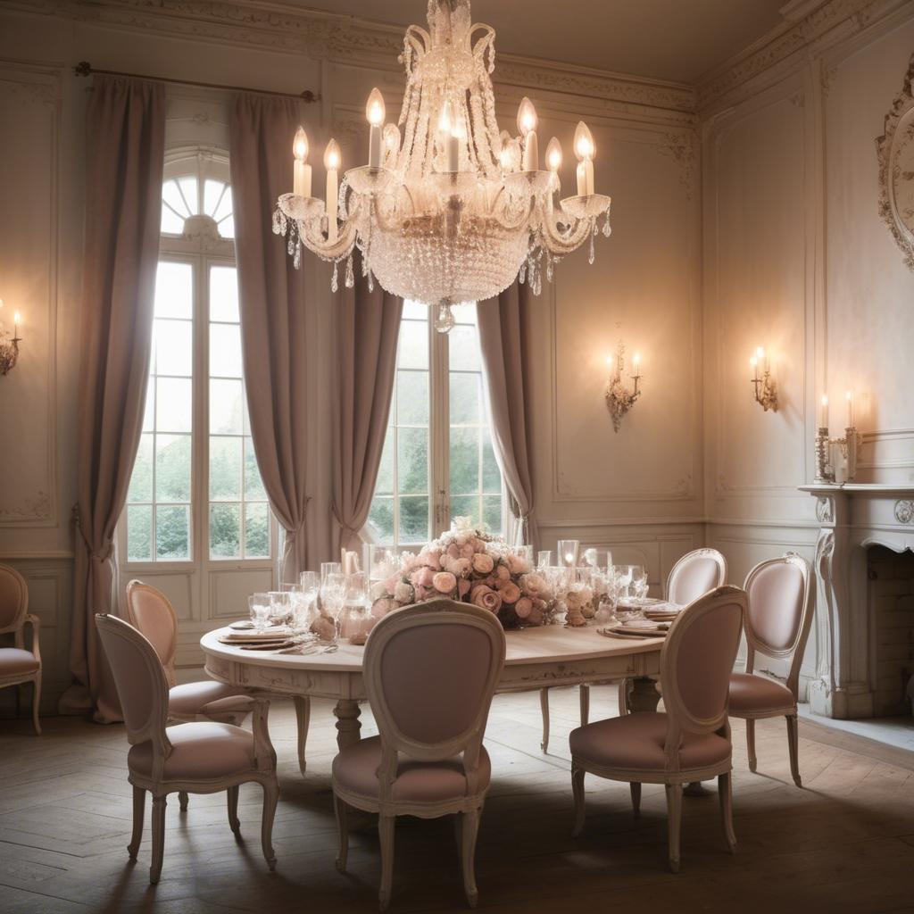 A stunning image of french glamour with vintage romantic lighting.