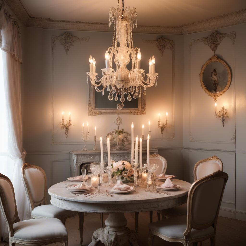 A stunning image of french glamour with vintage romantic lighting.