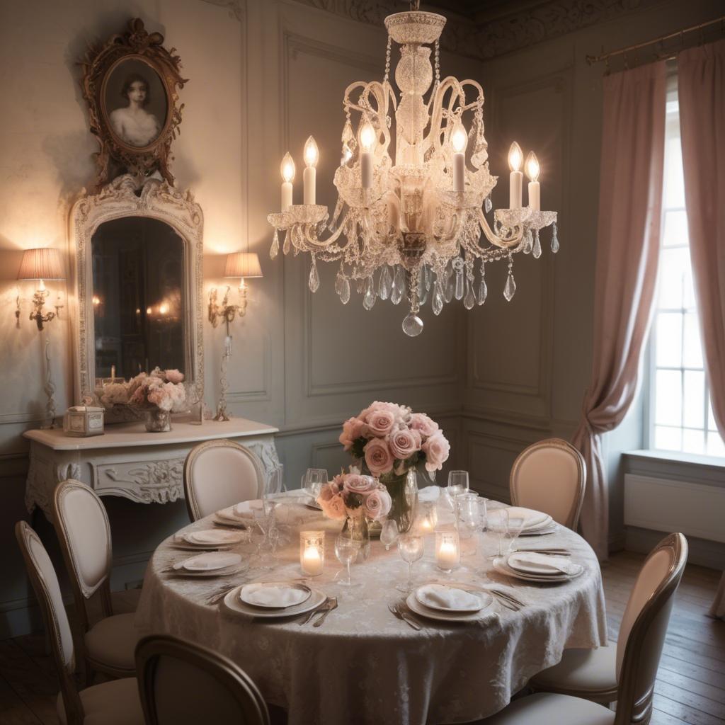 A stunning image of french glamour with vintage romantic lighting.