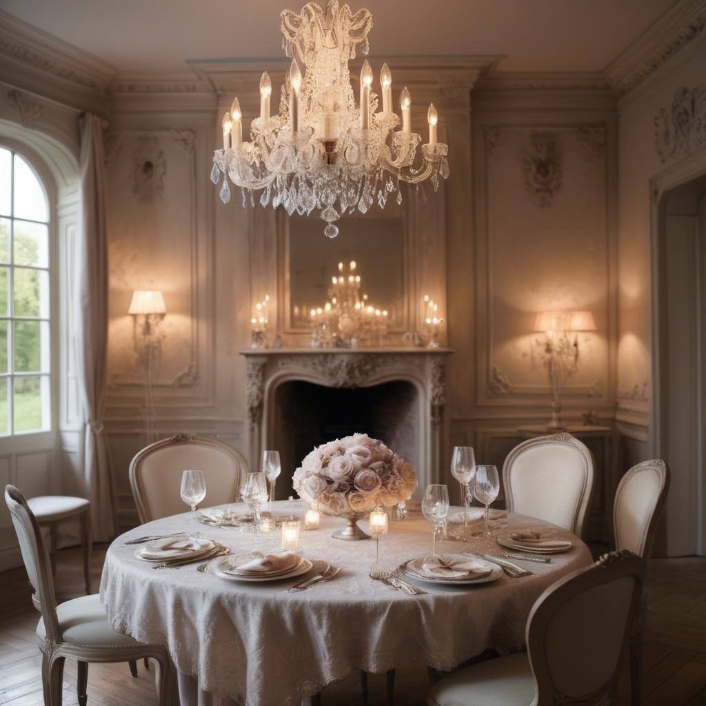 A stunning image of french glamour with vintage romantic lighting.