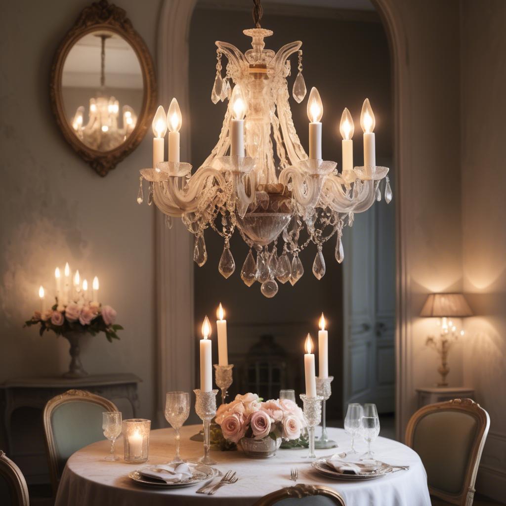 A stunning image of french glamour with vintage romantic lighting.