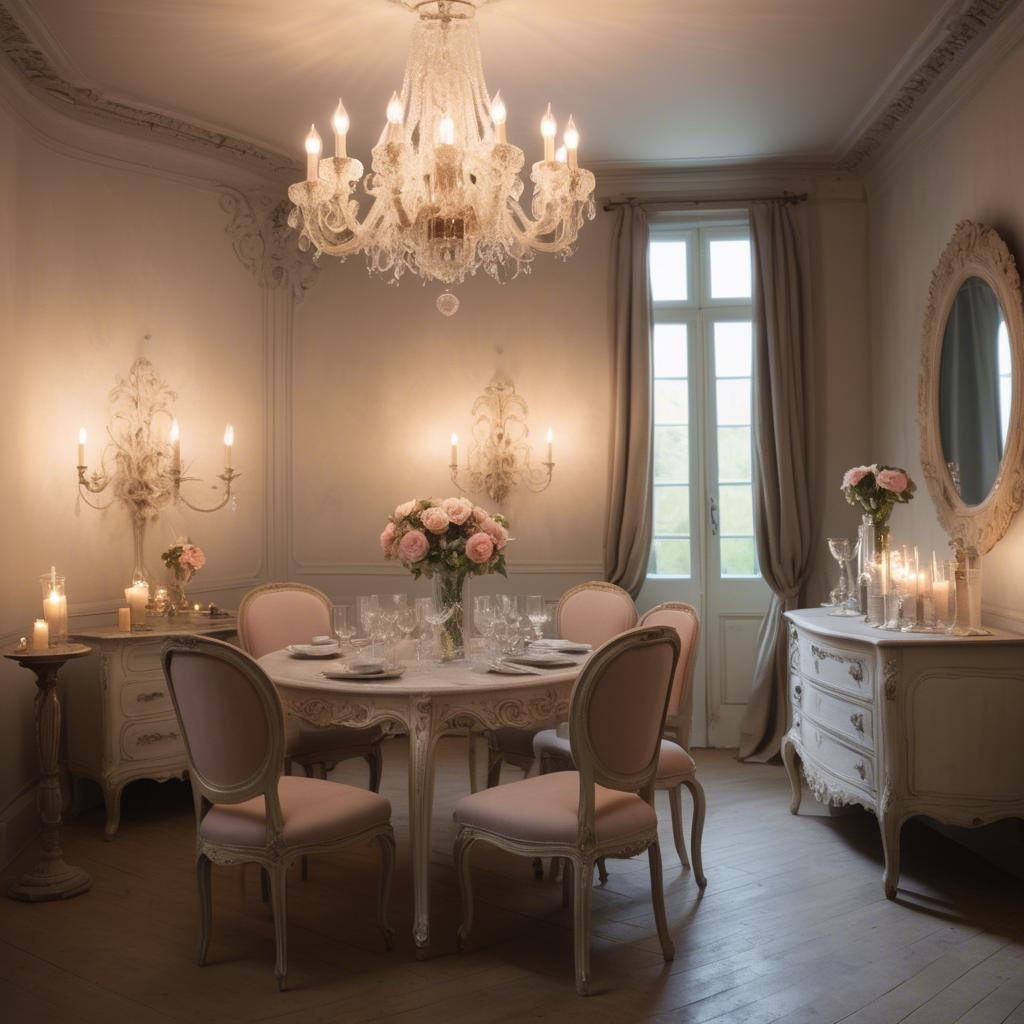 A stunning image of french glamour with vintage romantic lighting.