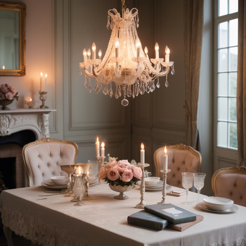 A stunning image of french glamour with vintage romantic lighting.