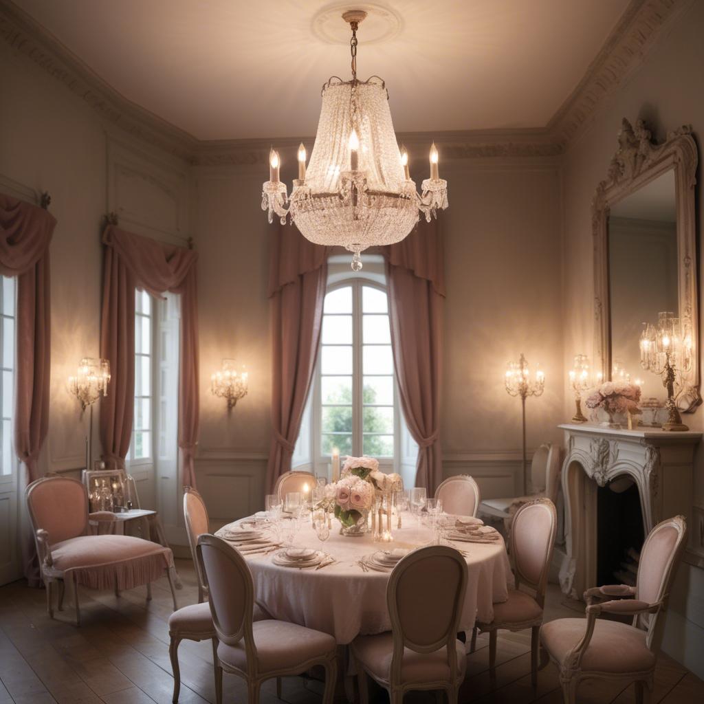 A stunning image of french glamour with vintage romantic lighting.