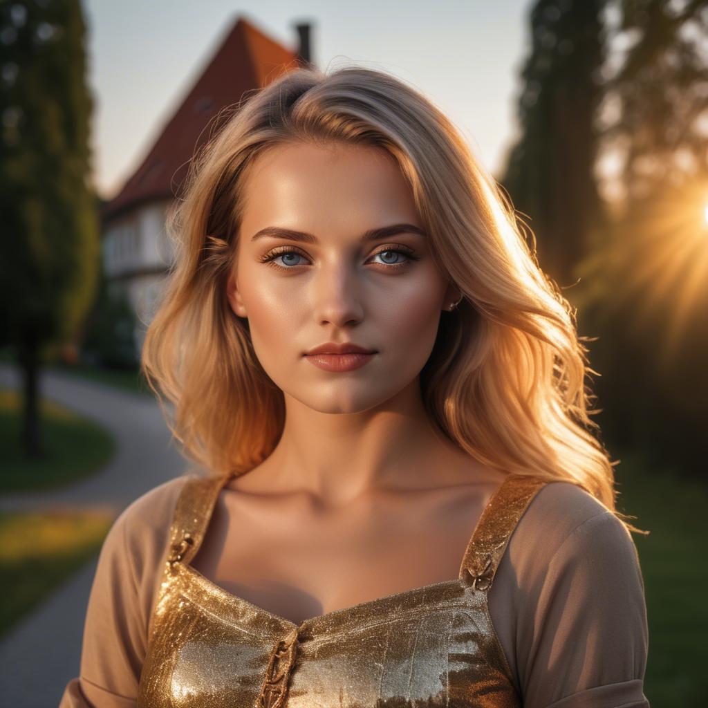 A stunning image of german beauty in golden hour.