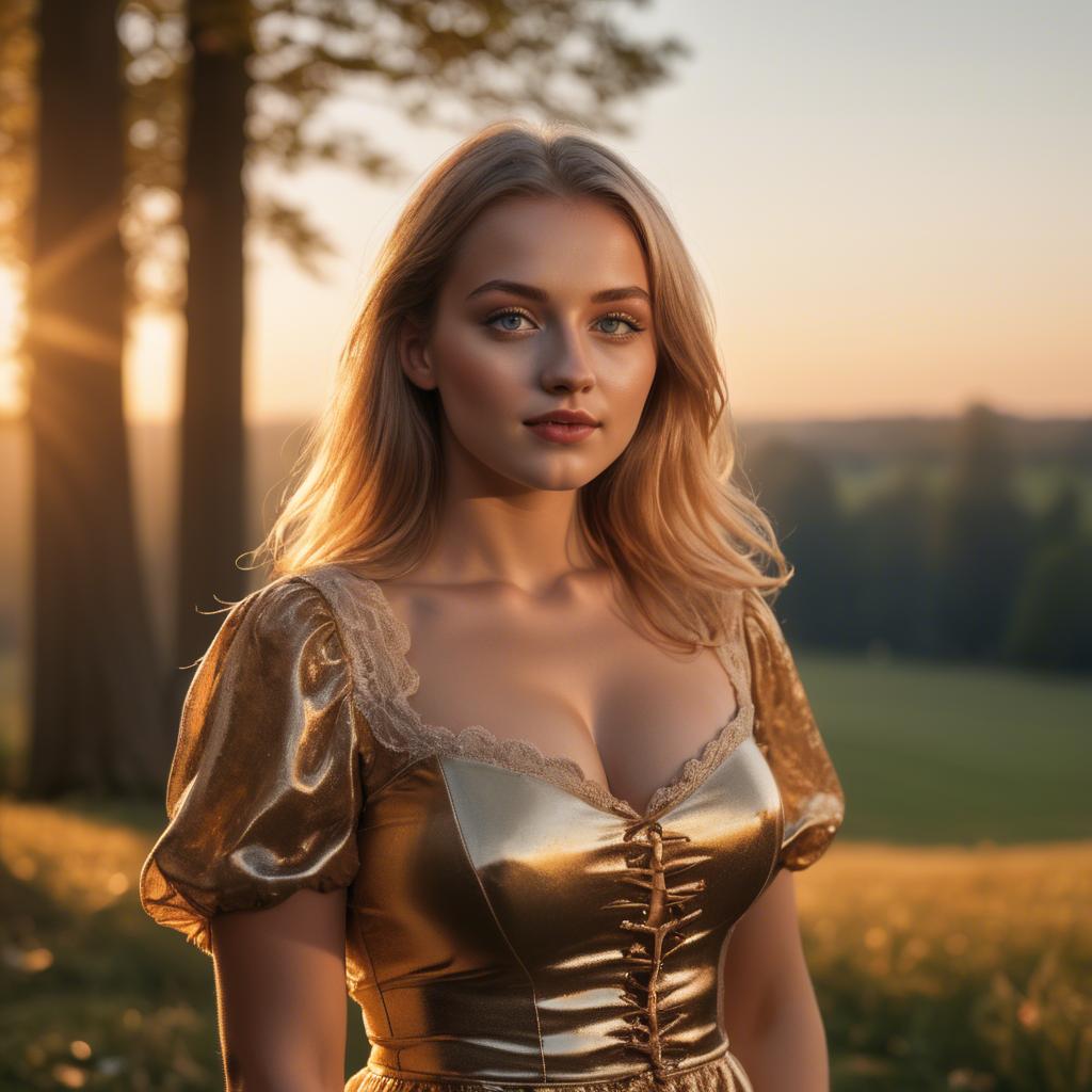 A stunning image of german beauty in golden hour.
