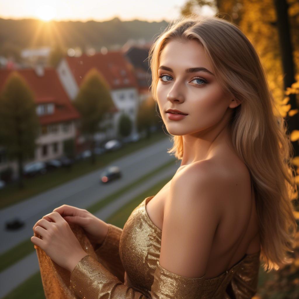 A stunning image of german beauty in golden hour.