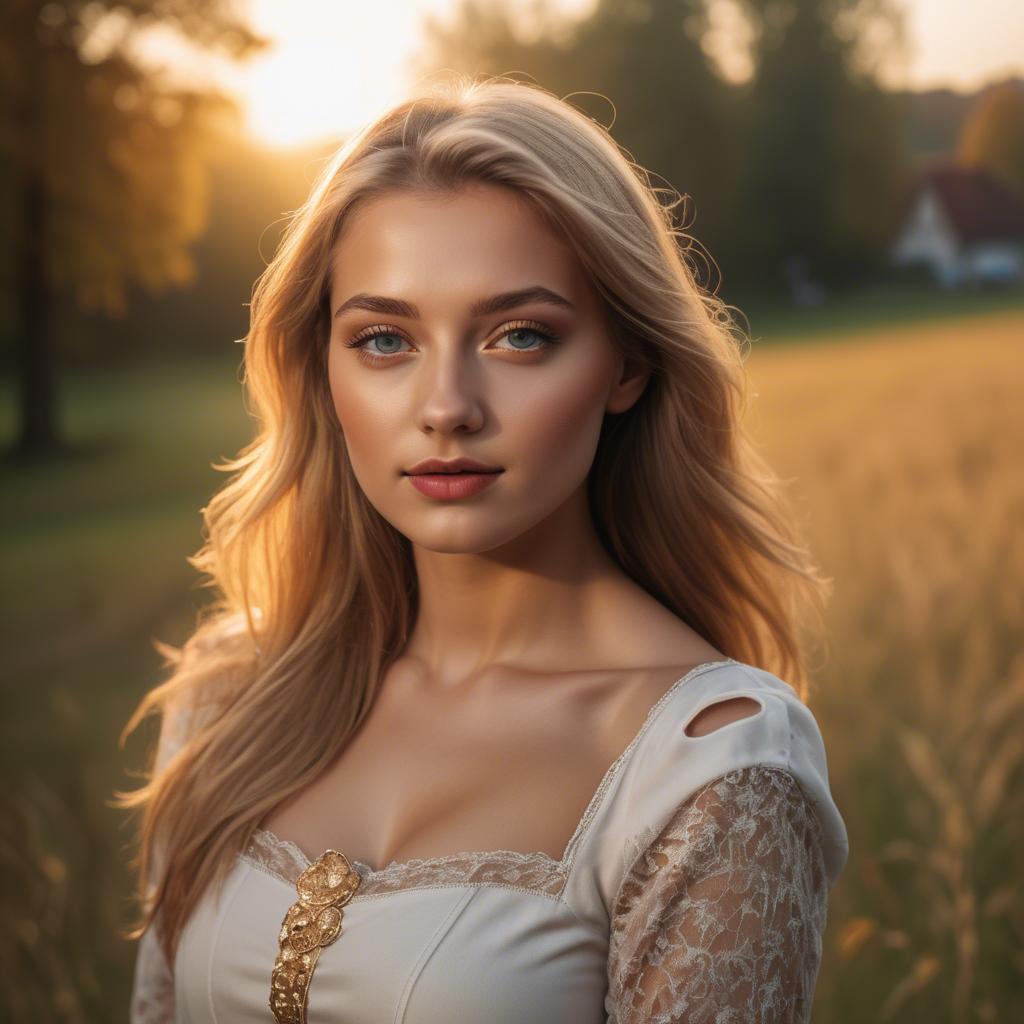 A stunning image of german beauty in golden hour.