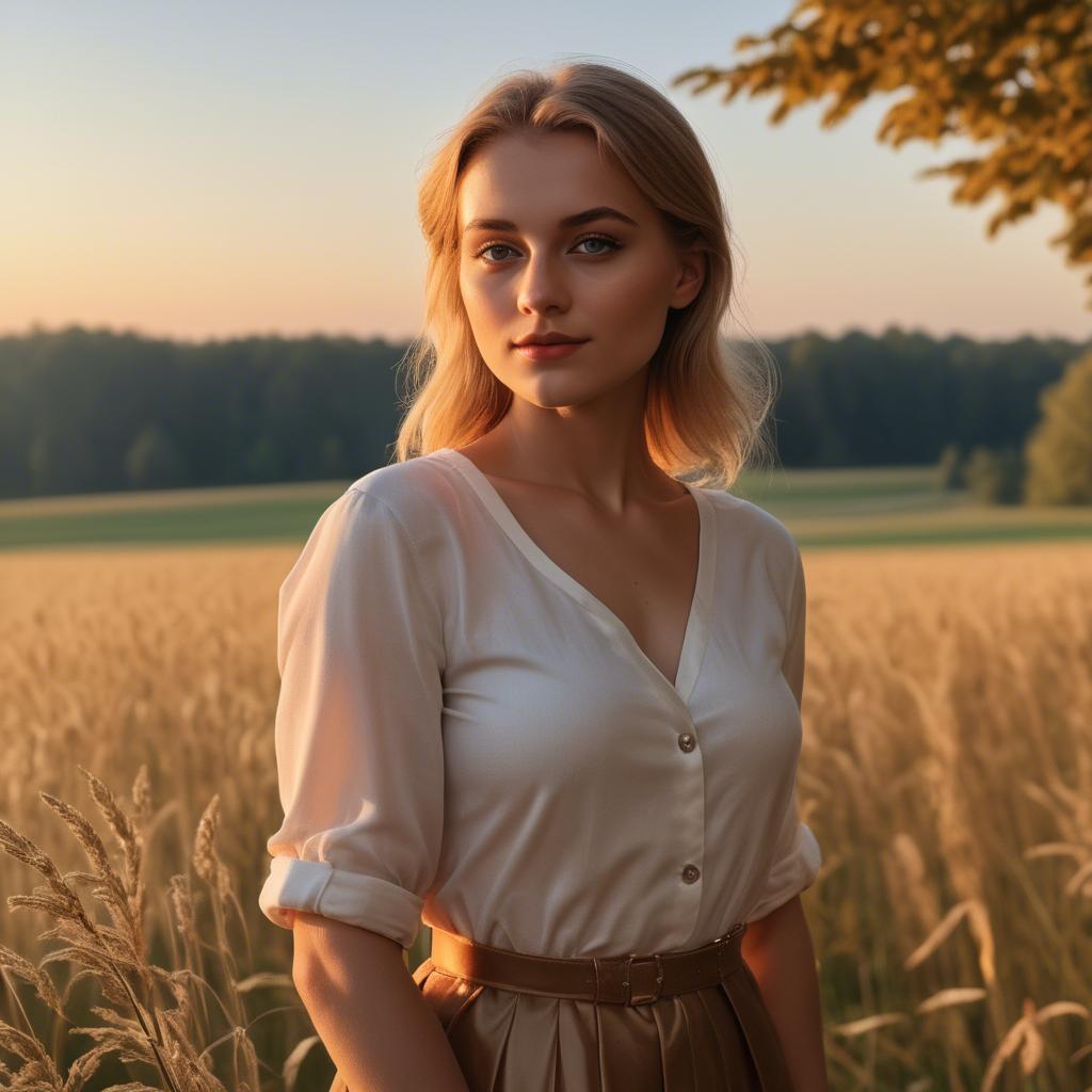 A stunning image of german beauty in golden hour.