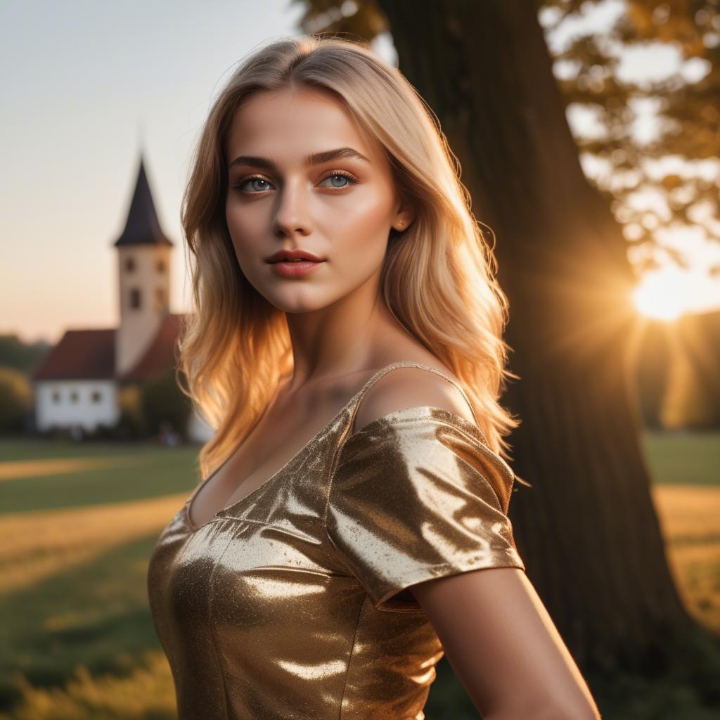 A stunning image of german beauty in golden hour.